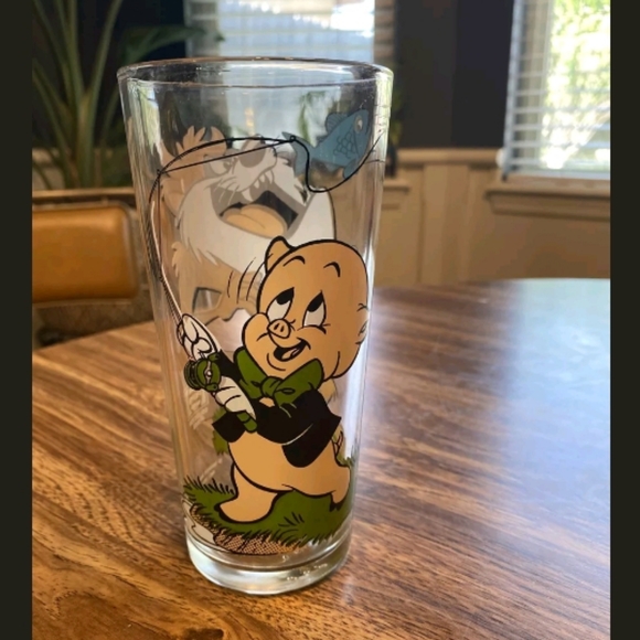 VGT 1976 Pepsi Porky Pig - Taz Looney Tunes Glass - Picture 4 of 8